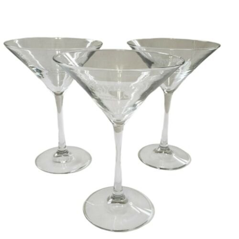 Kahlua Coffee Martini Clear Glass Stemware Cocktail Glass 7 inches